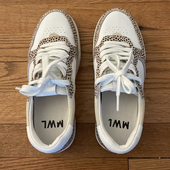 MADEWELL Size 5.5, calf hair, leather and nubuck tennis shoes. - Picture 3 of 8